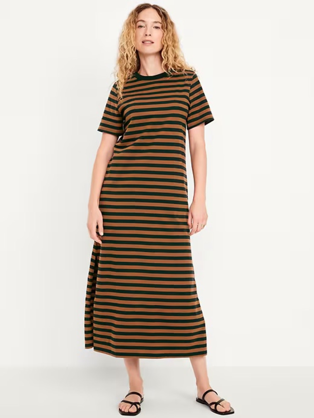 Old Navy Vintage Crew Neck Maxi T-Shirt Dress 4X - Picture 2 of 8